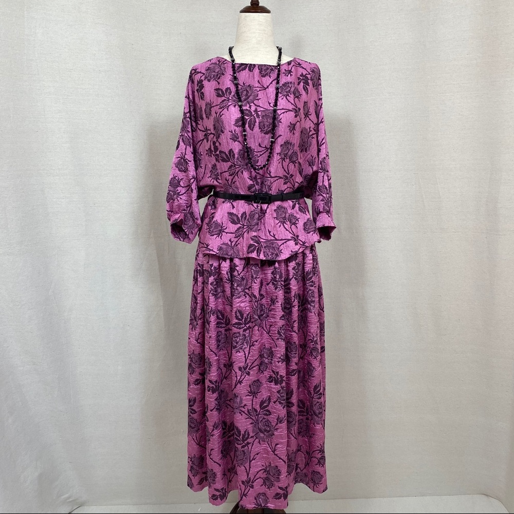Vintage Skirt & Top Floral Set